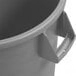 Carlisle 84102023 Bronco 20 Gallon Gray Round Trash Can
