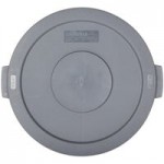 Carlisle 84102023 Bronco 20 Gallon Gray Round Trash Can