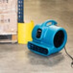 XPOWER P-600A-Blue 3-Speed Air Mover with GFCi Power Outlets - 1/3 hp