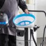 Lavex 26 Gallon Stainless Steel Commercial Wet / Dry Vacuum with Squeegee Tool and Enhanced Toolkit - 100-120V, 1400W
