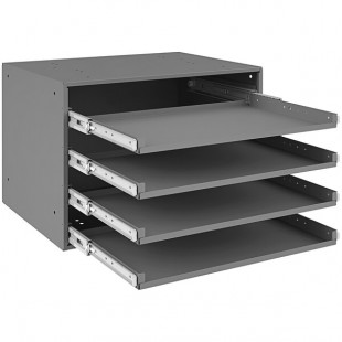 Durham Mfg 4-Compartment Large Steel Heavy Duty Bearing Slide Rack 303B-15.75-95 Durham Mfg 4-Compartment Large Steel Heavy Duty Bearing Slide Rack 303B-15.75-95