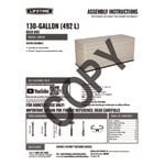 Lifetime 60040 Desert Sand 130 Gallon Outdoor Storage Box Lifetime 60040 Desert Sand 130 Gallon Outdoor Storage Box