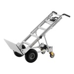 Cosco 1,000 lb. 3-in-1 Assist Series Aluminum Hand Truck/Cart with Heavy-Duty Flat Free Wheels 12312ABL1E