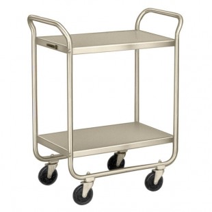 Lakeside 210 Stainless Steel Two Shelf Tubular Utility Cart - 27