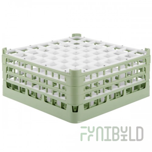 Vollrath 52724 Signature Full-Size Light Green 49-Compartment 7 1/8