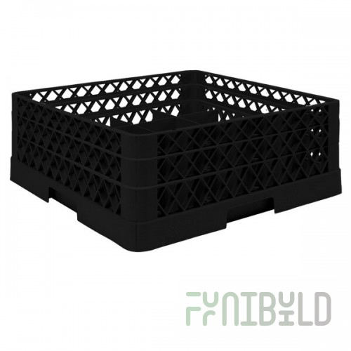 Vollrath TR6BA Traex® Full-Size Black 25-Compartment 6 3/8