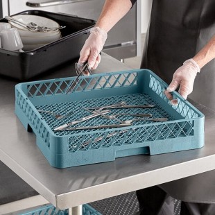 Noble Warewashing Full-Size Combination / Flatware Rack with Open Sides Noble Warewashing Full-Size Combination / Flatware Rack with Open Sides