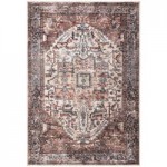 Abani Lola Collection 4' x 6' Blue / Brown Vintage Ancient Area Rug Abani Lola Collection 4' x 6' Blue / Brown Vintage Ancient Area Rug