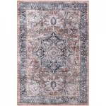 Abani Lola Collection 4' x 6' Blue / Brown Vintage Ancient Area Rug Abani Lola Collection 4' x 6' Blue / Brown Vintage Ancient Area Rug
