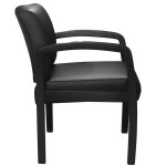 Boss B9580BK-BK Black NTR (No Tools Required) Guest Chair