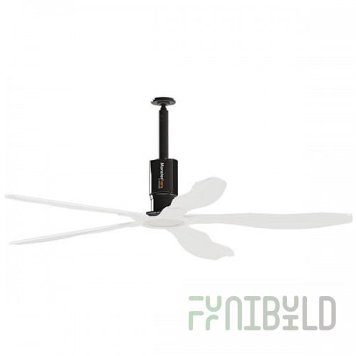 Schwank MonsterFans Style Series MF-ST07-WH 7' White Commercial Ceiling Fan with Key Pad Controls