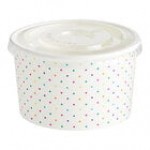 Choice 16 oz. Blue Paper Frozen Yogurt / Food Cup with Flat Lid - 50/Case Choice 16 oz. Blue Paper Frozen Yogurt / Food Cup with Flat Lid - 50/Case