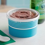 Choice 16 oz. Blue Paper Frozen Yogurt / Food Cup with Flat Lid - 50/Case Choice 16 oz. Blue Paper Frozen Yogurt / Food Cup with Flat Lid - 50/Case