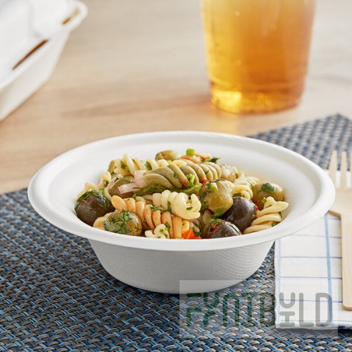 EcoChoice 12 oz. Compostable White Plant Fiber Bowl - 1,000/Case