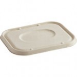 World Centric GreenLight Compliant PLA Plastic Compostable Lid for 36-60 oz. Fiber Containers - 400/Case