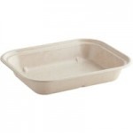 World Centric GreenLight Compliant PLA Plastic Compostable Lid for 36-60 oz. Fiber Containers - 400/Case