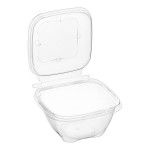 Inline Plastics Safe-T-Chef 24 oz. Tamper-Resistant, Tamper-Evident Vented Square Hinged Container with Dome Lid - 240/Case Inline Plastics Safe-T-Chef 24 oz. Tamper-Resistant, Tamper-Evident Vented Square Hinged Container with Dome Lid - 240/Case
