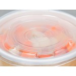 Choice 12 oz. Medley Double Poly-Coated Paper Soup / Hot Food Cup with Vented Plastic Lid - 250/Case