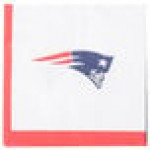 Creative Converting 650519 New England Patriots 2-Ply Beverage Napkin - 192/Case