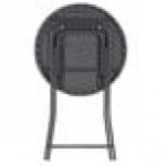 ZOWN 60436SGY1E Gray Commercial Resin Cocktail Folding Table