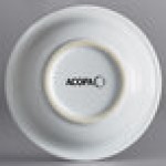 Acopa Capri 4.5 oz. Coconut White Stoneware Fruit Bowl / Monkey Dish - 48/Case