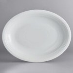Acopa Capri 4.5 oz. Coconut White Stoneware Fruit Bowl / Monkey Dish - 48/Case