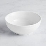 Acopa Capri 4.5 oz. Coconut White Stoneware Fruit Bowl / Monkey Dish - 48/Case