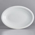 Acopa Capri 4.5 oz. Coconut White Stoneware Fruit Bowl / Monkey Dish - 48/Case