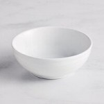 Acopa Capri 4.5 oz. Coconut White Stoneware Fruit Bowl / Monkey Dish - 48/Case