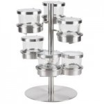 Cal-Mil 3492-4-15 Mixology Luxe Chilled Organizers with Solid Lid Set Cal-Mil 3492-4-15 Mixology Luxe Chilled Organizers with Solid Lid Set