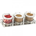 Cal-Mil 3492-4-15 Mixology Luxe Chilled Organizers with Solid Lid Set Cal-Mil 3492-4-15 Mixology Luxe Chilled Organizers with Solid Lid Set