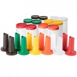 Carlisle PS204AST00 Store 'N Pour PourPlus 12-Piece Assorted Spout / Neck Set Carlisle PS204AST00 Store 'N Pour PourPlus 12-Piece Assorted Spout / Neck Set