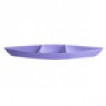 G.E.T. Enterprises BT319-MOD-LV Bugambilia 6.9 Qt. Smooth MOD Finish Lavender Resin-Coated Aluminum Deep Boat with Dividers