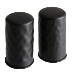 American Metalcraft BHSP2 2 oz. Black Hammered Finish Salt and Pepper Shaker Set American Metalcraft BHSP2 2 oz. Black Hammered Finish Salt and Pepper Shaker Set