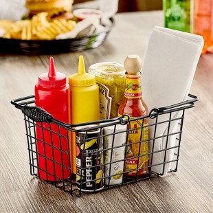 Choice Black Tabletop Market Basket - 9