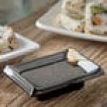 Carlisle 086403 2 oz. Black Japanese Style Melamine Ramekin - 48/Case