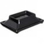 Carlisle 086403 2 oz. Black Japanese Style Melamine Ramekin - 48/Case