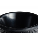 Acopa 4 oz. Black Fluted Melamine Ramekin - 12/Case Acopa 4 oz. Black Fluted Melamine Ramekin - 12/Case