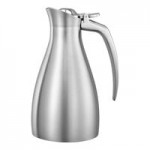 Service Ideas Altus 33.8 oz. Dark Tungsten Stainless Steel Insulated Coffee Carafe / Server ALTU10BSDT