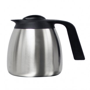 Fetco D055 64 oz. Stainless Steel Insulated Low Profile Thermal Server Fetco D055 64 oz. Stainless Steel Insulated Low Profile Thermal Server