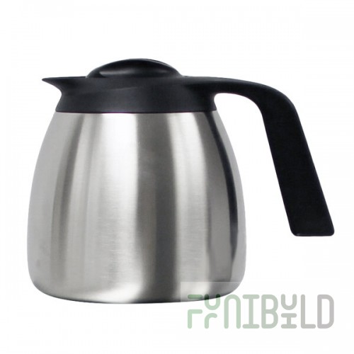 Fetco D055 64 oz. Stainless Steel Insulated Low Profile Thermal Server