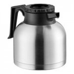 Fetco D055 64 oz. Stainless Steel Insulated Low Profile Thermal Server