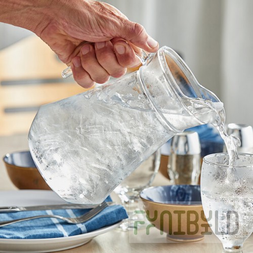 Acopa 44 oz. Glass Pitcher with High Pour Lip - 6/Case