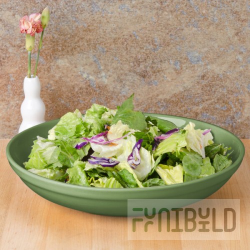 CAC SAL-2GRN Festiware 48 oz. Green Salad / Pasta Bowl - 12/Case