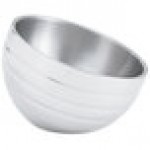 Vollrath 46584 32 oz. Double Wall Stainless Steel Round Angled Beehive Serving Bowl