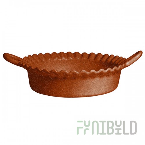 G.E.T. Enterprises CZ002ST Bugambilia 1.6 Qt. Classic Textured Finish Terracotta Resin-Coated Aluminum Deep Mexican Cazuela
