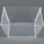 American Metalcraft CRGSQ94 125 oz. Square Clear Rain-Splashed Styrene Bowl American Metalcraft CRGSQ94 125 oz. Square Clear Rain-Splashed Styrene Bowl