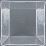 American Metalcraft CRGSQ94 125 oz. Square Clear Rain-Splashed Styrene Bowl American Metalcraft CRGSQ94 125 oz. Square Clear Rain-Splashed Styrene Bowl