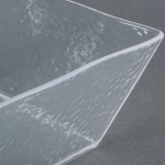 American Metalcraft CRGSQ94 125 oz. Square Clear Rain-Splashed Styrene Bowl American Metalcraft CRGSQ94 125 oz. Square Clear Rain-Splashed Styrene Bowl