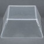 American Metalcraft CRGSQ94 125 oz. Square Clear Rain-Splashed Styrene Bowl American Metalcraft CRGSQ94 125 oz. Square Clear Rain-Splashed Styrene Bowl